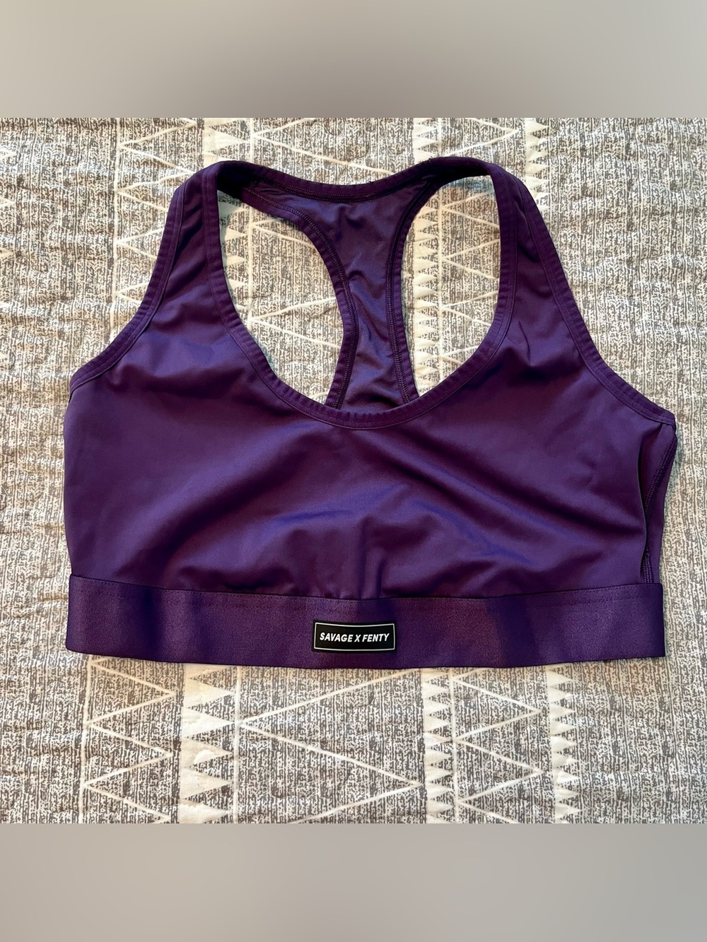 Savage X Fenty Purple Racerback Sports Bra Size 1X